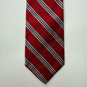 Brooks Brothers Red and Navy Striped Tie